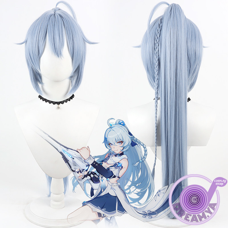 Anime Cosplay Blue Hair - Shigure Kira Cosplay Wig Honkai Impact