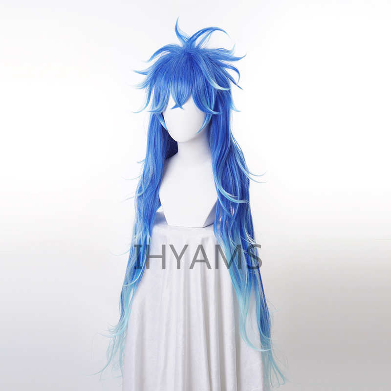 Idia Tấm Vải Liệm Tóc Giả Hóa  - đánh giá và giá Anime Cosplay Blue Hair