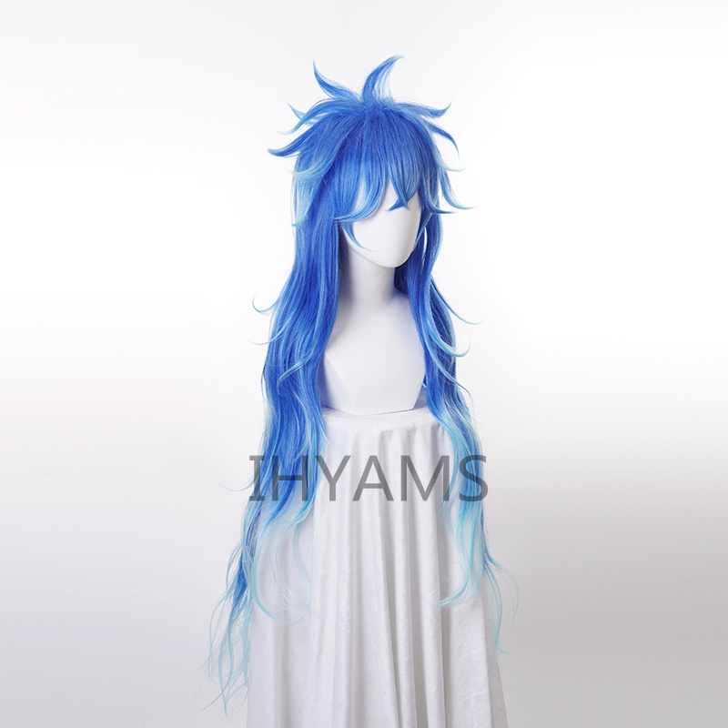 Idia Tấm Vải Liệm Tóc Giả Hóa  - đánh giá và giá Anime Cosplay Blue Hair
