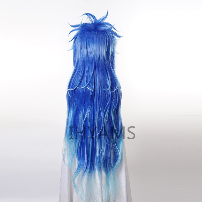 Idia Tấm Vải Liệm Tóc Giả Hóa  - đánh giá và giá Anime Cosplay Blue Hair