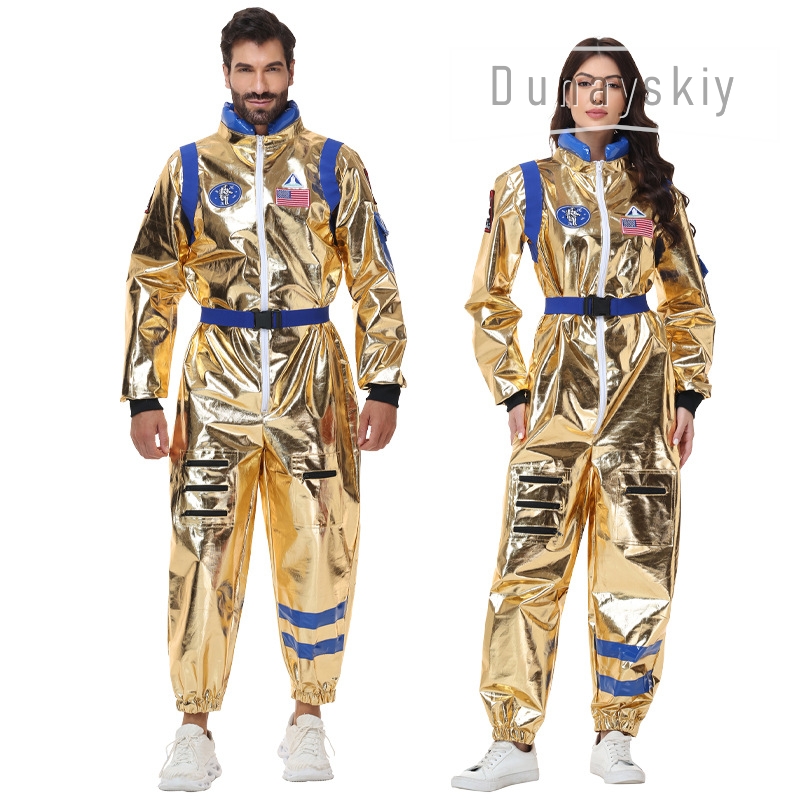 Shiny Metallic Gold Astronaut  - đánh giá và giá Anime Cosplay Couple