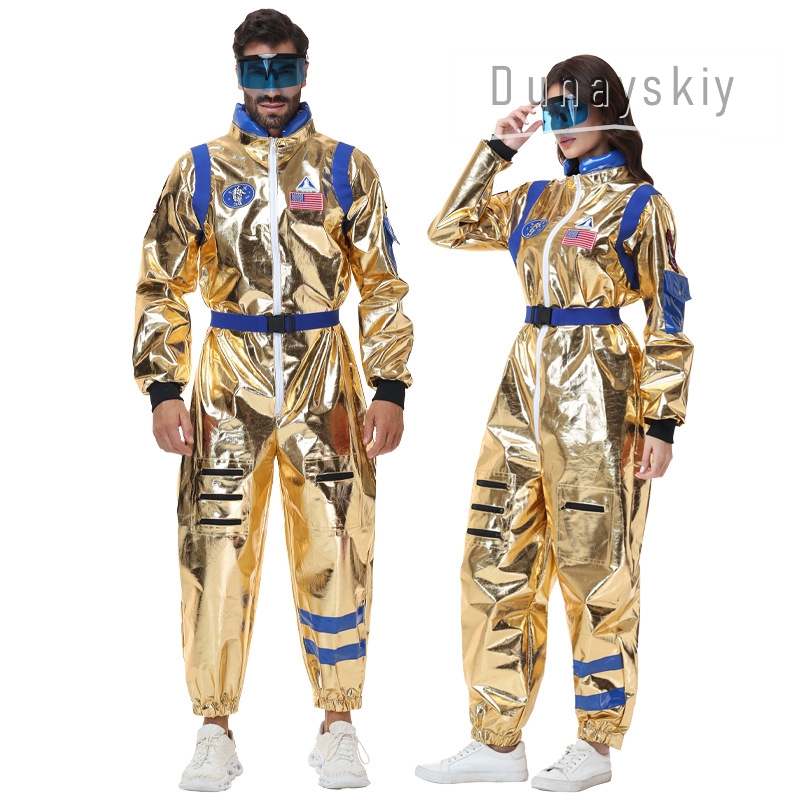 Shiny Metallic Gold Astronaut  - đánh giá và giá Anime Cosplay Couple