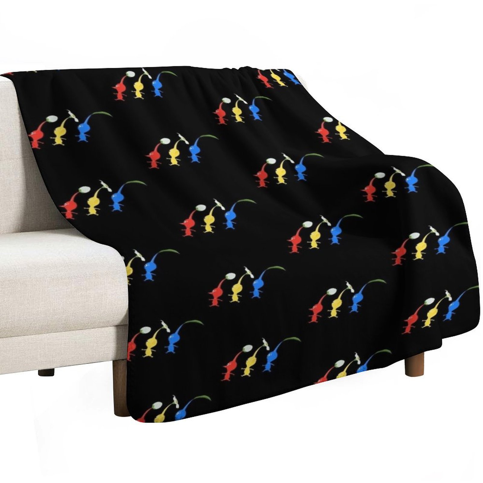 3 Pikmin Running Throw Blanket - đánh giá và giá Anime Cosplay Idea